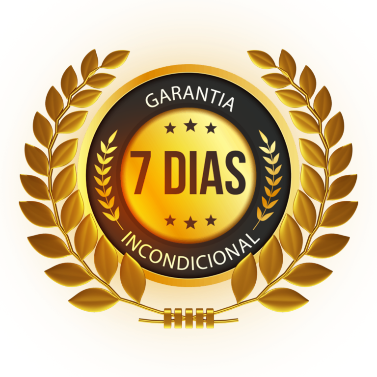 Garantia de satisfação por 7 dias